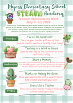  Flyer for Teacher Appreciation Week